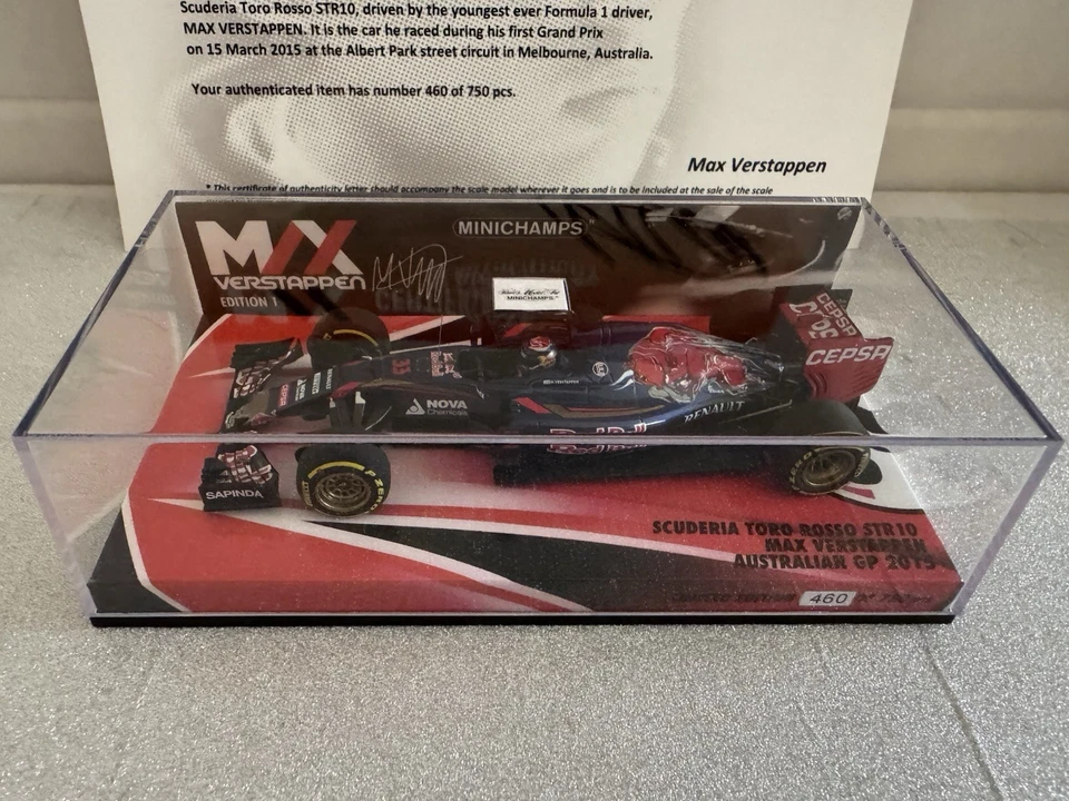 Max Verstappen SIGNED 2015 Toro Rosso 1:43 Australian GP #460/750 With COA - Image 3 of 4
