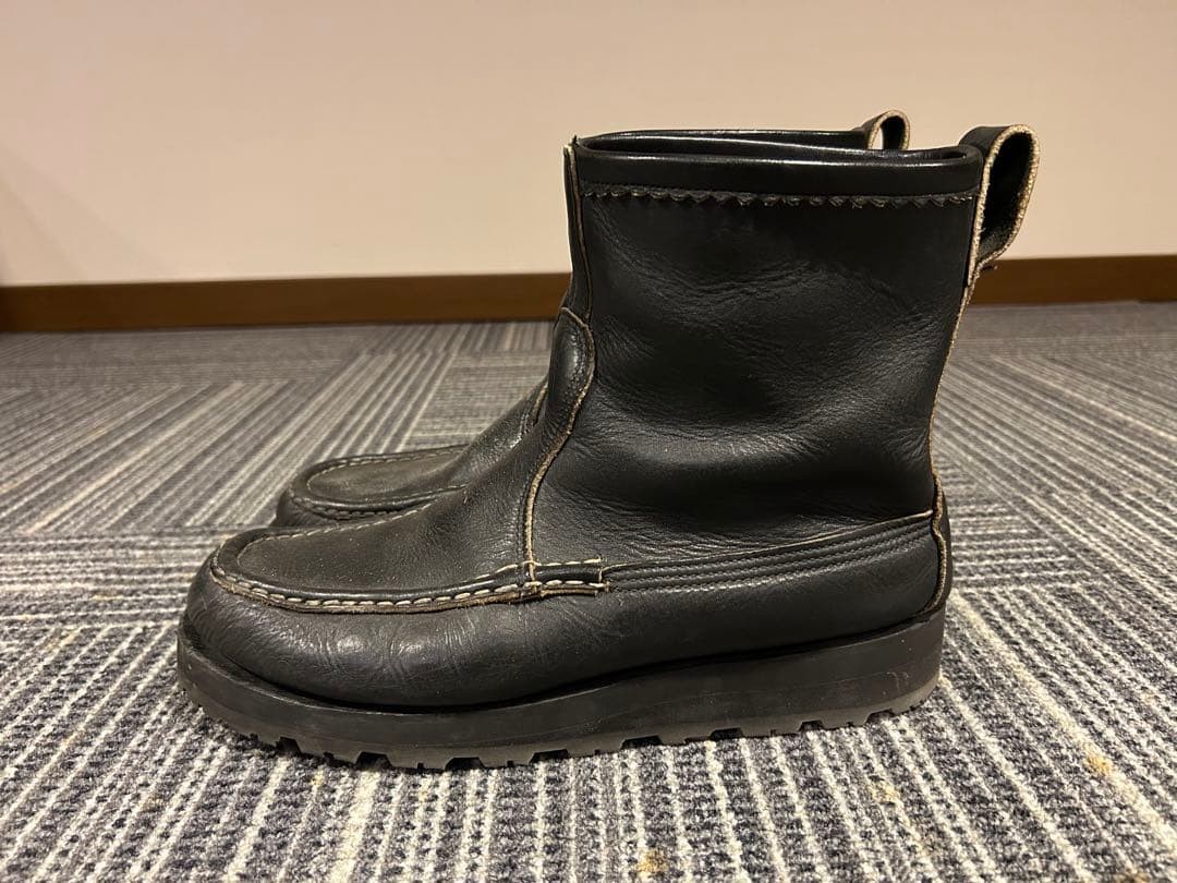 RUSSELL MOCCASIN Knock-A-Bout Boots Brown Leather 27cm US9 2E USA Handmade RARE image 3