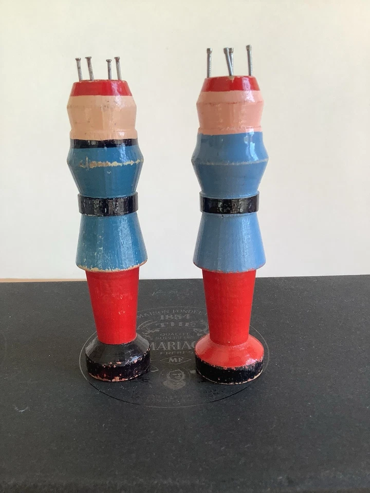 2 Anciens TRICOTINS en Bois - Années 1940/50 - - Photo 2/2