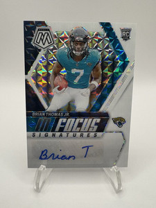 2024 Panini Mosaic BRIAN THOMAS Jr In Focus White Rookie Auto /25 Signatures