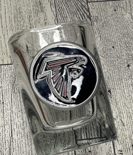 NFL Atlanta Falcons Shot Glass, stuzzicadenti emblema peltro vetro quadrato resistente - Foto 7 di 7