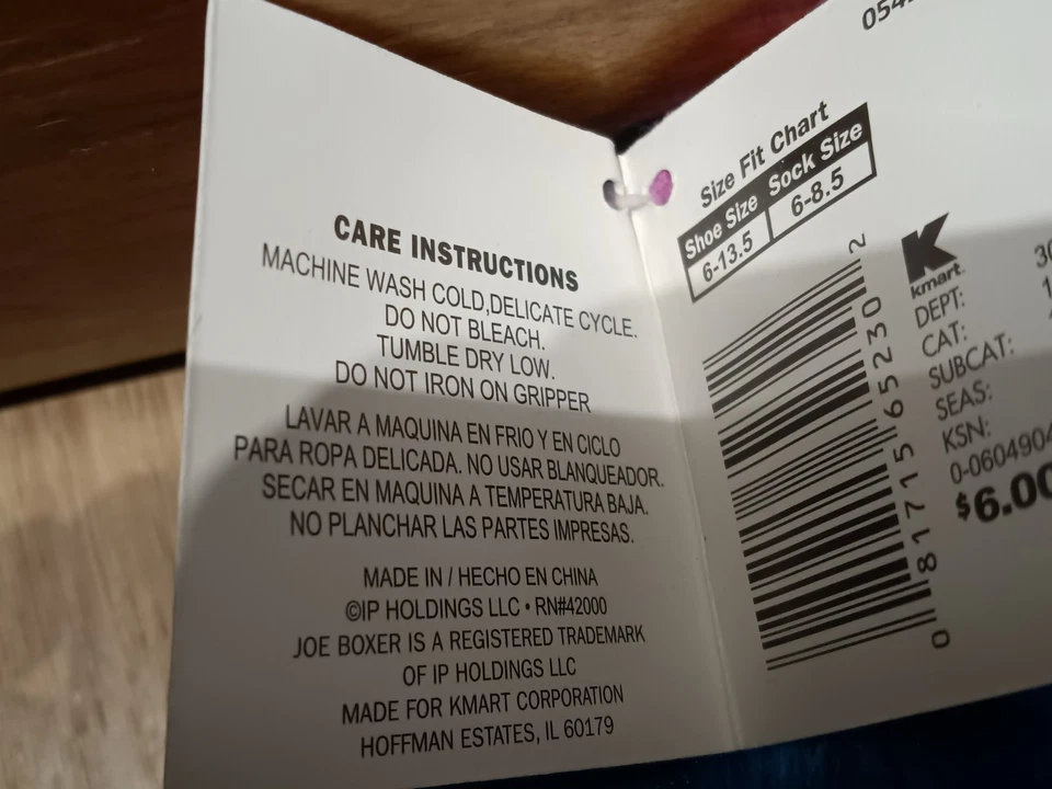JOE BOXER Niñas Calcetines Zapatilla, Aqua Dog, TALLA 6-8.5 Foto 4 de 4