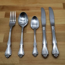 Lot of 2 Oneida Arbor Rose True Rose 1881 Rogers Ltd Stainless Flatware CHOOSE