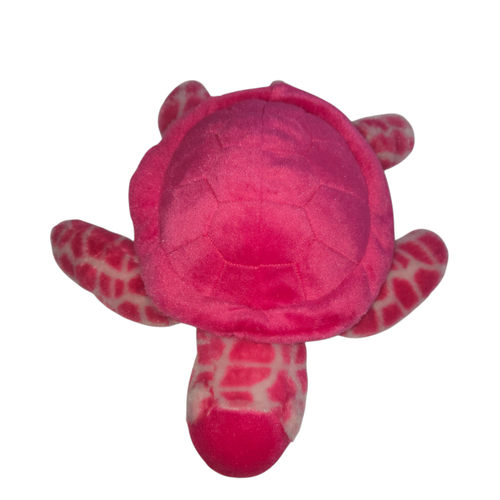 Aurora Pink Sea Turtle Plush Stuffed Animal 12 Inch Soft Toy - Picture 4 of 10