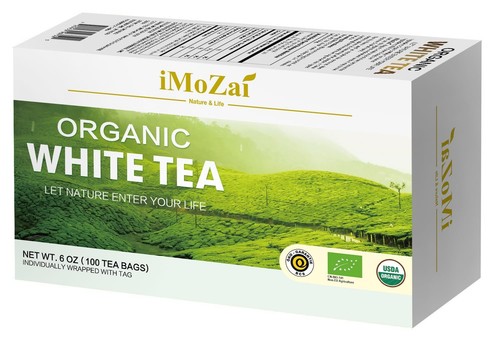 Imozai Organic White Tea Bags 100 Count Individually Wrapped  - Bild 2 von 8