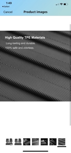 Floor Mats for Tesla Cybertruck 2023-2024, Custom Fit All-Weather Cyber Truck.. - Picture 5 of 8