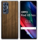 Custodia In Gel TPU Per Oppo Find X3 Neo 5G Design Legno Disegni