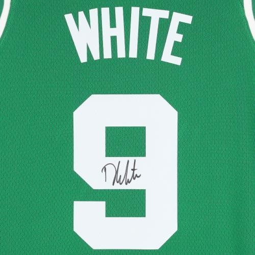 Framed Derrick White Celtics Signed Green Nike Icon Edition Swingman Jersey - Picture 4 of 5