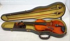 Antique Unverified Violin With Two Bows in Case Reads Made in Vienna 1783
