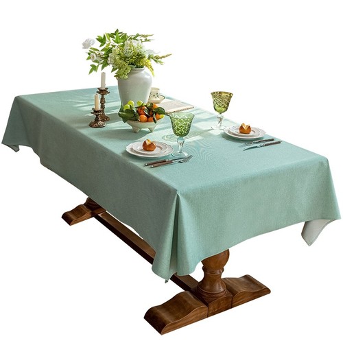 Solid Waterproof Table Cloth Nightstand Coffee Table Dining Table Cover Gift - Picture 5 of 18