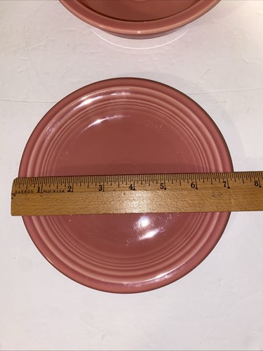 Homer Laughlin Fiestaware 5 piezas ajuste de lugar en color rosa retirado - Imagen 9 de 21