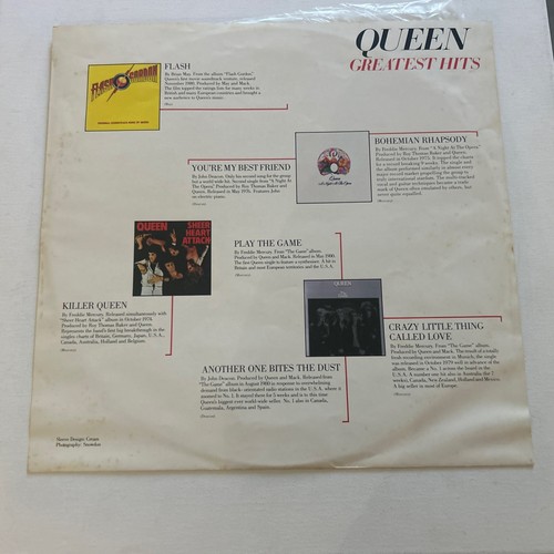 Queen Greatest Hits 1981 Vinyl 1st Pressing On Elektra Label With Inserts - Picture 4 of 8