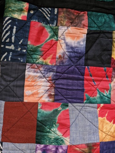 Large African Print Quilted Patchwork Drawstring Bag by Mawuli Okudzeto - Picture 5 of 20