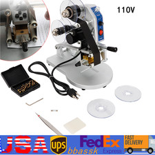 Hot Stamp Printer 110V Ribbon Manual Hot Foil Stamping Printer Date Code Machine