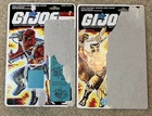 Cardback GI Joe Cobra Astro Viper and Raptor 1986-87 Hasbro ARAH Uncut