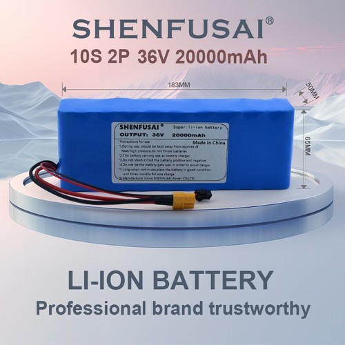 36V 20Ah 10S2P Li-ion Battery Pack Rechargeable 20000mAh Battery For Electronics - Picture 2 of 17