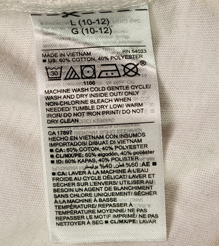 Old Navy Girls T-Shirt Top Baseball Style Large (10-12) - Picture 6 of 6