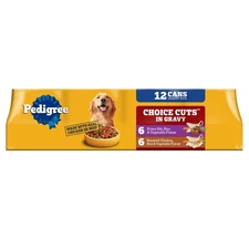Pedigree Choice Cuts In Gravy Adult Soft Wet Dog Food , 13.2 oz Cans 12 Pack
