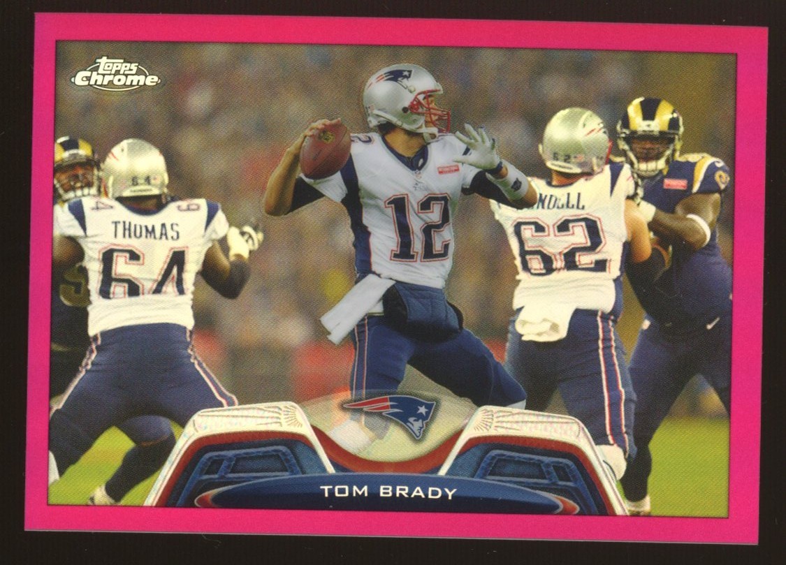 2013 Topps Chrome Pink Refractor #50 Tom Brady Patriots 186/399