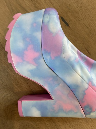YRU Labyrinth Hi Pastel Cloud Thigh High Platform Boots Size Women 11/Men 9 EUC! - Picture 2 of 9