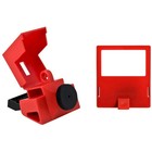 Brady Clamp-On Breaker Lockouts, 480/600 VAC, 3 1/4"H x 1 5/8"W x 2 3/16"D, Red,
