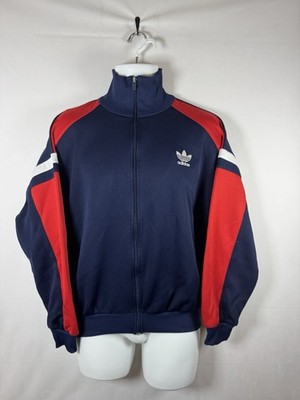 Vintage 80s Adidas Trefoil Navy Blue German Sports Club Track