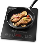 AMZCHEF Single Induction Hob, Portable Hob with 28 x 35 x 4.4.5 cm 