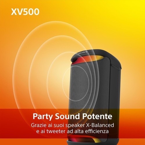 Party Speaker Sony SRSXV500B colore nero - Foto 2 di 15