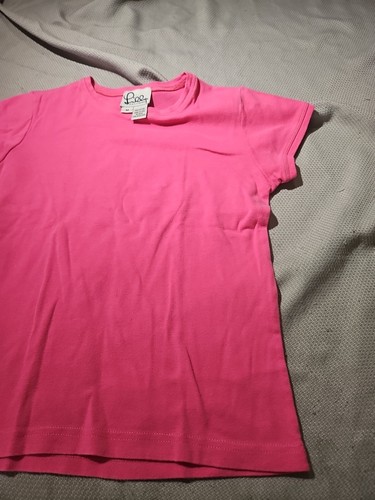 Vtg Lilly Pulitzer Shirt Youth Girls Medium Pink Top Crew Neck Casual Preppy Tee - Picture 5 of 11