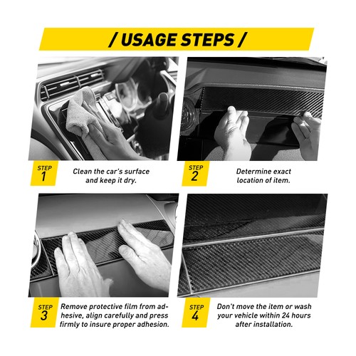 Carbon Fiber Console Gear Shift Panel Cover Sticker For Mazda 3 Axela 2020-2024 - Picture 7 of 12