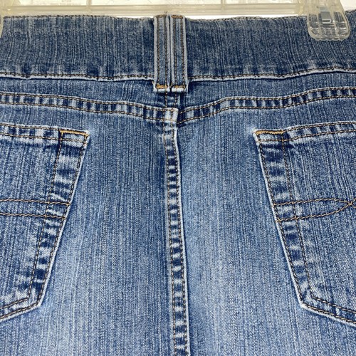 Vintage Juniors Women's LEI Denim Blue Jean Mini Skirt Size 13 Y2K Belt Loops - Picture 12 of 20