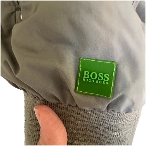 HUGO BOSS Green Label Bomber Jacket XL Olive Gray Green Zip Up Lightweight - Picture 4 of 6