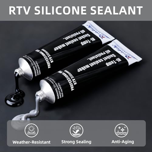 Realth Hochtemperatur Silikon Dichtmasse/Dichtsilikon | RTV 3,53 Unzen(100g) | - Bild 4 von 7