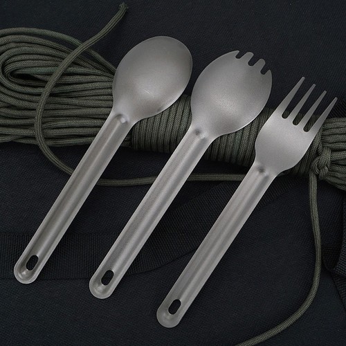 Brand New Picnic Suitable For Home Etc. Camping Spoon Outdoor Spoon Spoon - Picture 4 of 25