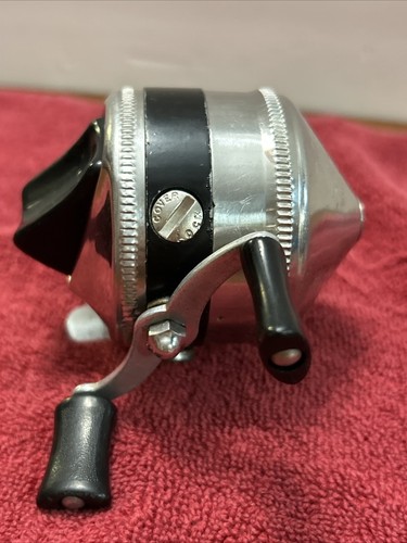 Vintage Zebco "Spinner" Model 33 Spincasting Angelrolle Made In USA Metallfuß - Bild 5 von 9