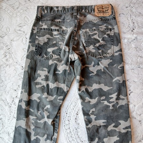 Lot of 2 Levis 511 & 511 Slim Boys 12 Reg. Medium Wash 26x27, Camo Pants 26x26 - Picture 5 of 24