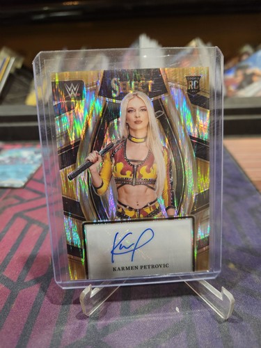 2024 Wwe Panini Select Karmen Petrovic Flash Auto NM