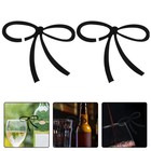  20 Pcs Bow Wine Glass Label Bottles Cup Labels Acrylic Drink Markers Tags
