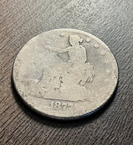 1877 Trade Dollar! Potential lowball collection! Silver .900