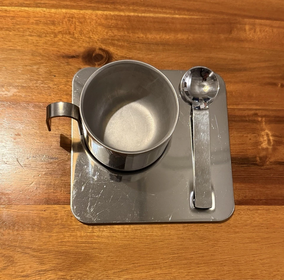 Guido Bergna Espressotassen Set 6-tlg. – INOX 18/10 Edelstahl - Made in Italy - Bild 1 von 4