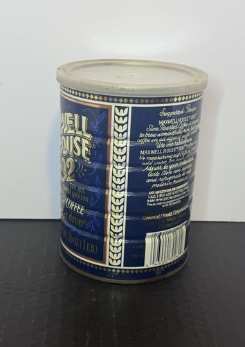Maxwell House 1892 lata de café vacía de 1 lb con tapa - Imagen 2 de 9