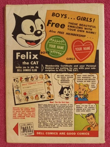 Felix il gatto #15 fumetto età dell'oro DELL 1950 - Foto 6 di 6