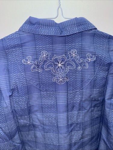 NWT Vintage Patagonia Rhythm Womens Med Blue Western Embroidered Top - Picture 8 of 8