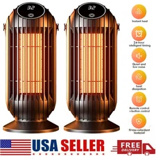 2PCS 2000W Electric Space Heater Garage Hot Air Fan for Indoor Large Room 3s US