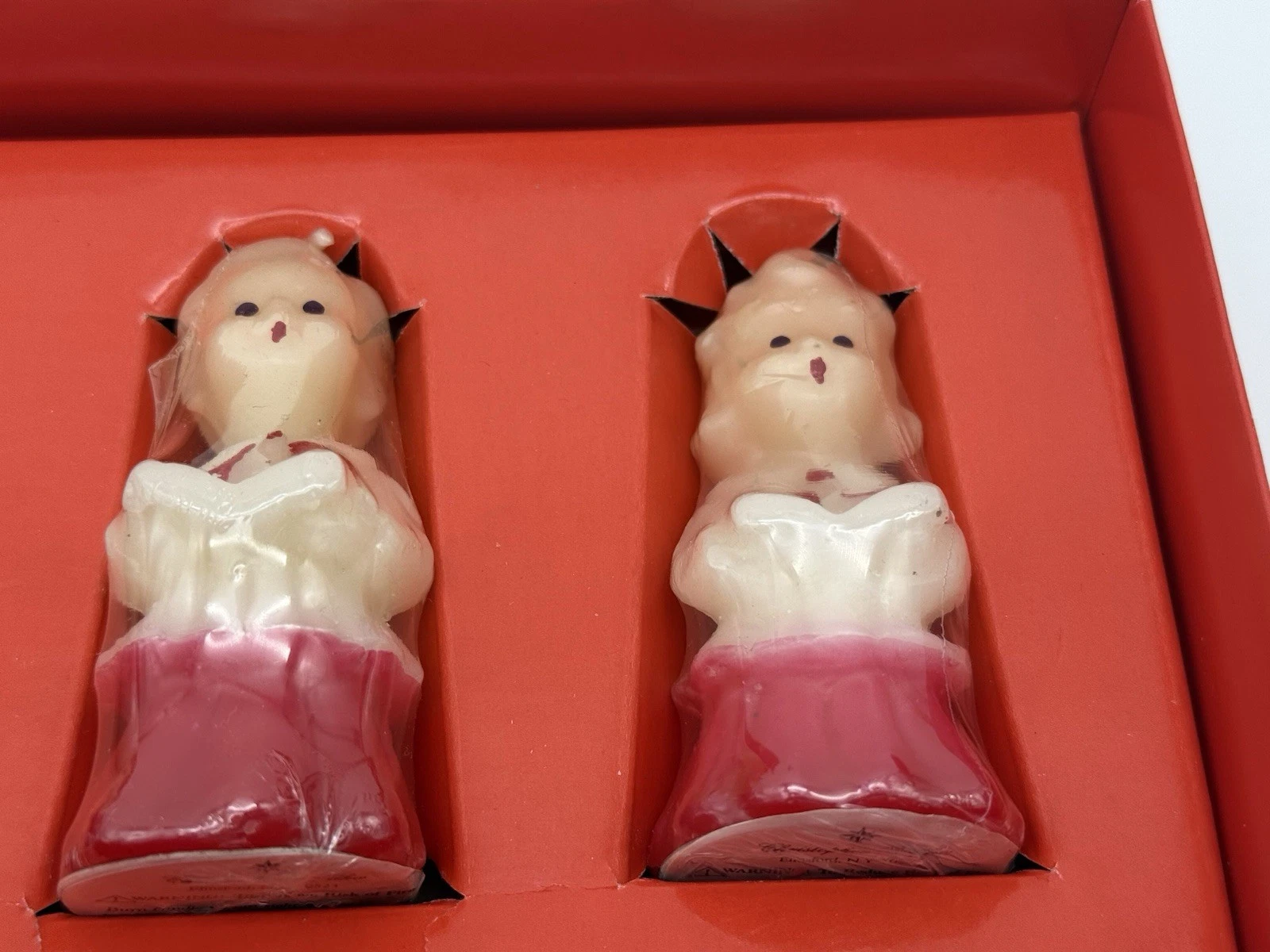 Vintage Shiny Brite Christopher Radko Lot of 2 Boxes Christmas Caroler Candles - product detail image 12