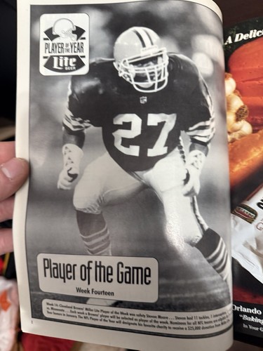 1995 Gameday NFL Program Football Cleveland Browns VS Cincinnati Bengals Dec 17 - Picture 5 of 5