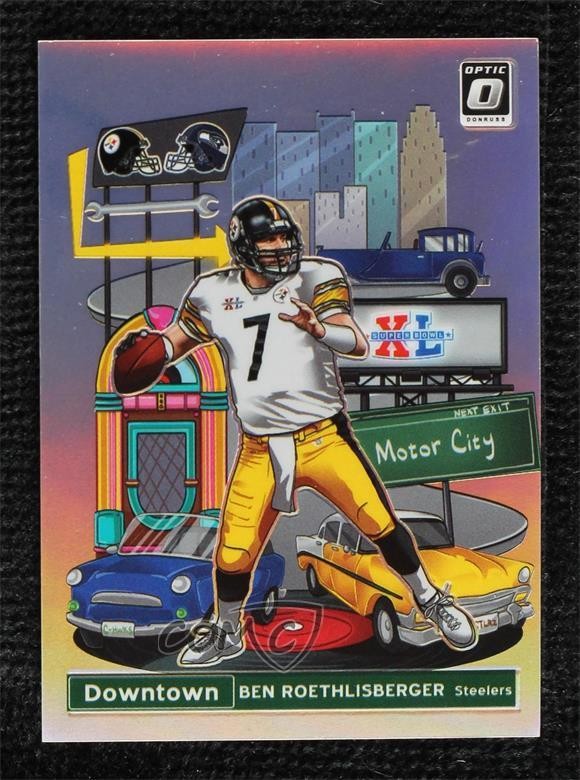 2020 Panini Donruss Optic Downtown Prizm Ben Roethlisberger #DT-25