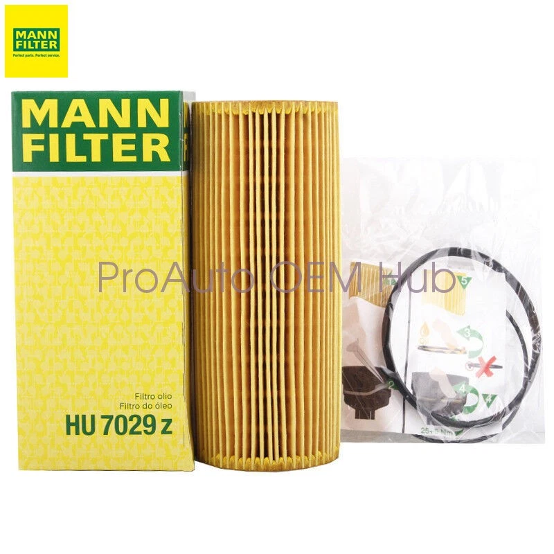 4 x 06E115466 OEM MANN Germany Oil Filter For AUDI A4 A5 A6 A7 Q5 Q7 A8 S4 3.0L Foto 4 de 4