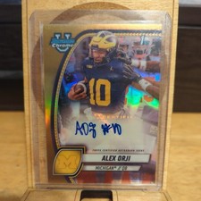 2024 Bowman Chrome University Football Alex Orji #PA-AOR Gold Refractor Auto /50