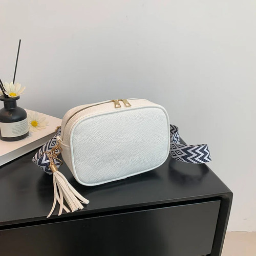 Bolso de Hombro, Bandolera Pequeña Cuadrada de Moda, Color Sólido Informal - Imagen 24 de 26